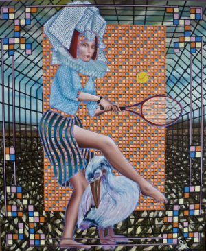 Knicke 10, Öl auf Leinwand, 90 x 110 cm, 2015