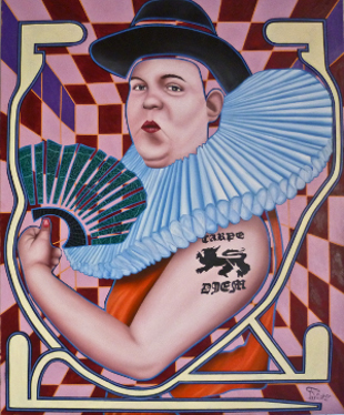 Knicke 4, Öl auf Leinwand, 90 x 110 cm, 2013