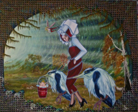 Knicke 45, Öl auf Leinwand, 90 x 110 cm, 2013